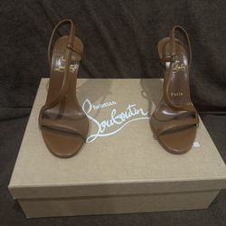 Christian Louboutin 100mm Size 35.5 Nude