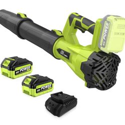 Leaf Blower, SIXCRAFTSMEN 21V Leaf Blower Cordless with 2 x 3.0Ah Battery and Fast Charger, 6-Speeds,Electric Blowers with Extension Tube for Patio, L