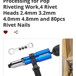 Rivet Tool For Drill