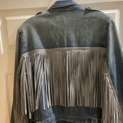 McGuire Woman Jean Jacket Size Large New 