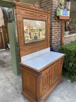 Antique Dresser With Mirror