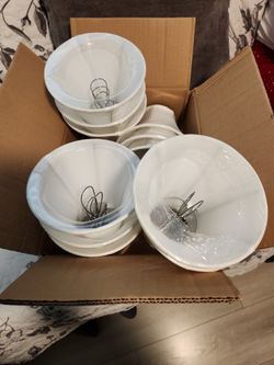 Meriville Set Of 11 White Faux Silk Clip On Chandelier Shades (11 Shades)