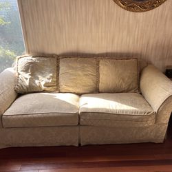 Brown/Tan/Beige Pull Out Couch For Sale 
