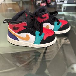 Air Jordan 1 Mid TD Multicolor (640735-125)
