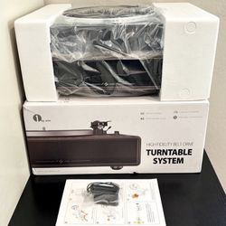 1 by ONE High Fidelity Belt Drive Bluetooth Turntable with Built-In Speakers,  This 1byone High Fidelity Belt Drive Bluetooth Turntable is a must-have