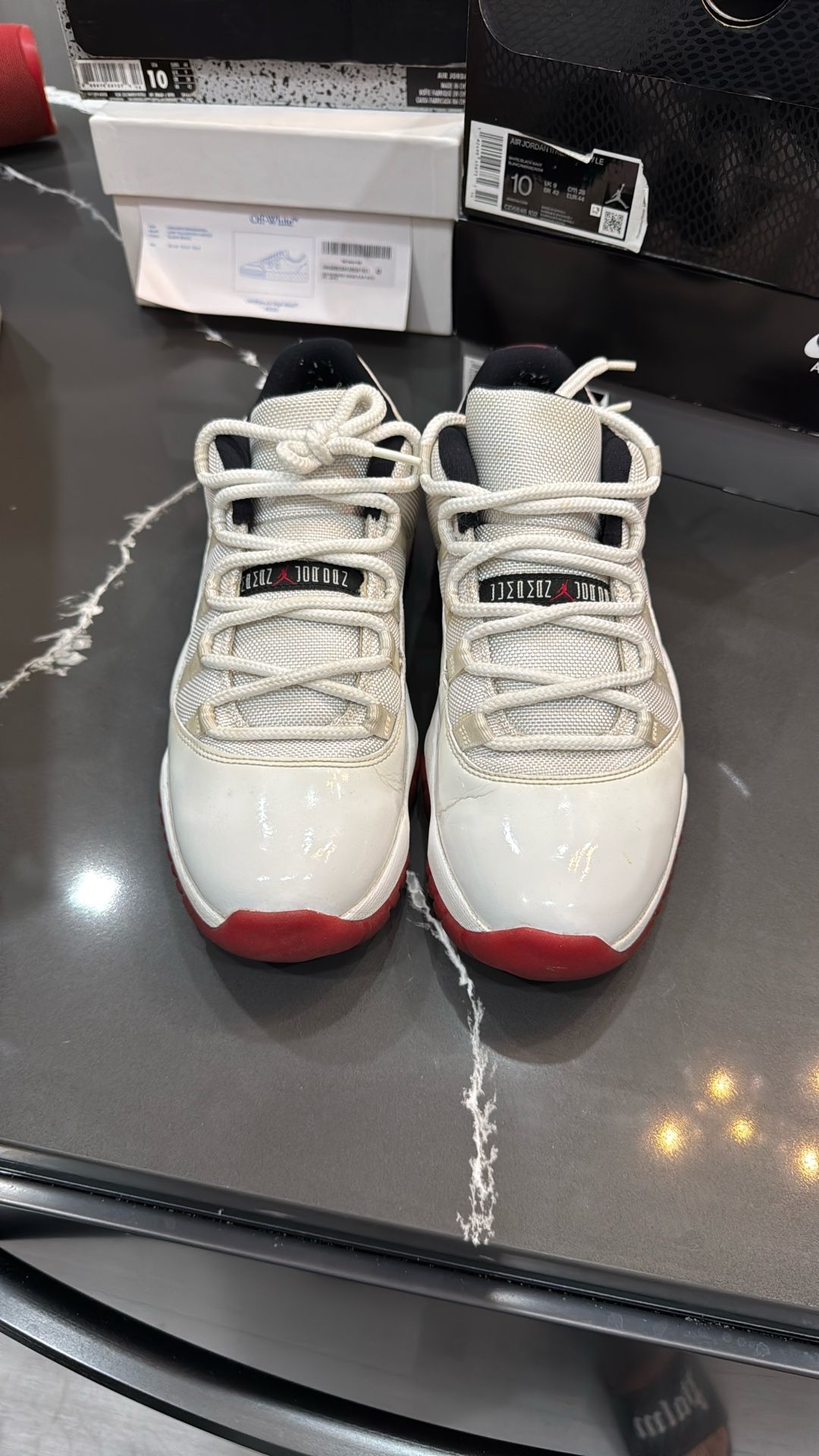 Jordan 11 White Cherry Size 10