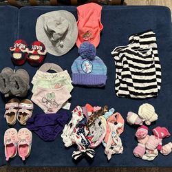 Baby Girl Shoes, Bibs, Hats, Gloves, Socks, Bows/headbands