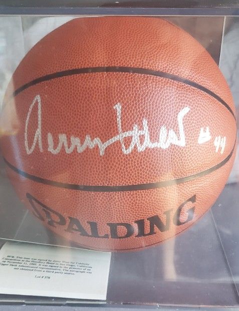 Jerry West signed baseball