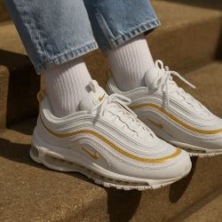 W Nike Air Max 97 White Gold DM8268 100 womens size 10