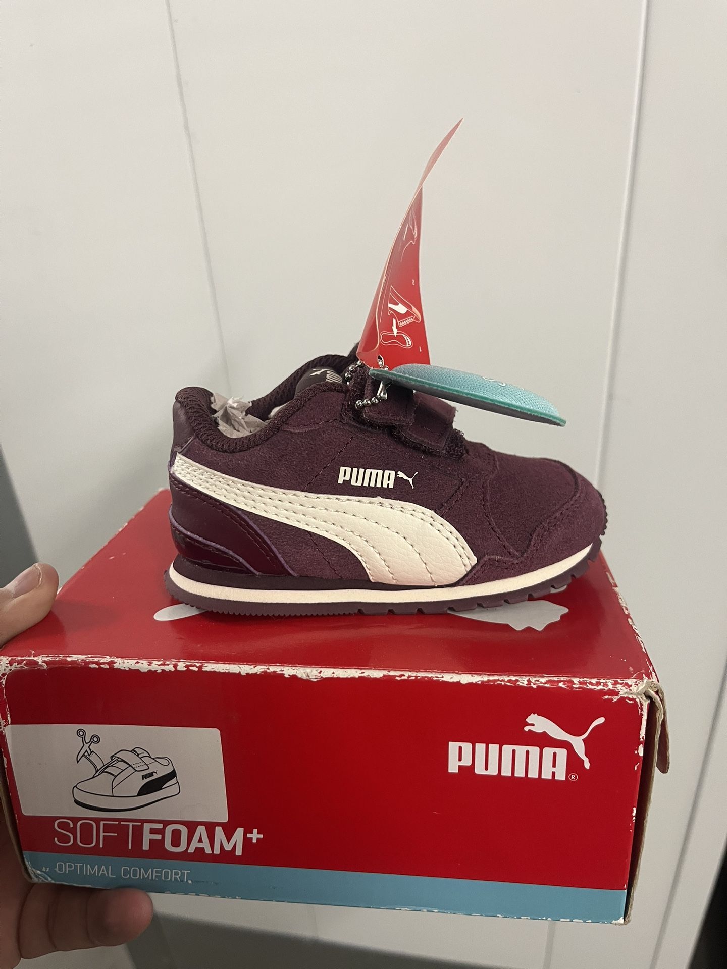 Purple Pumas (soft foam