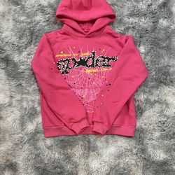 Pink V2 Sp5der Hoodie (Medium)