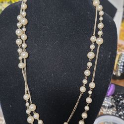 Vintage Fuex Pearls Neckless 