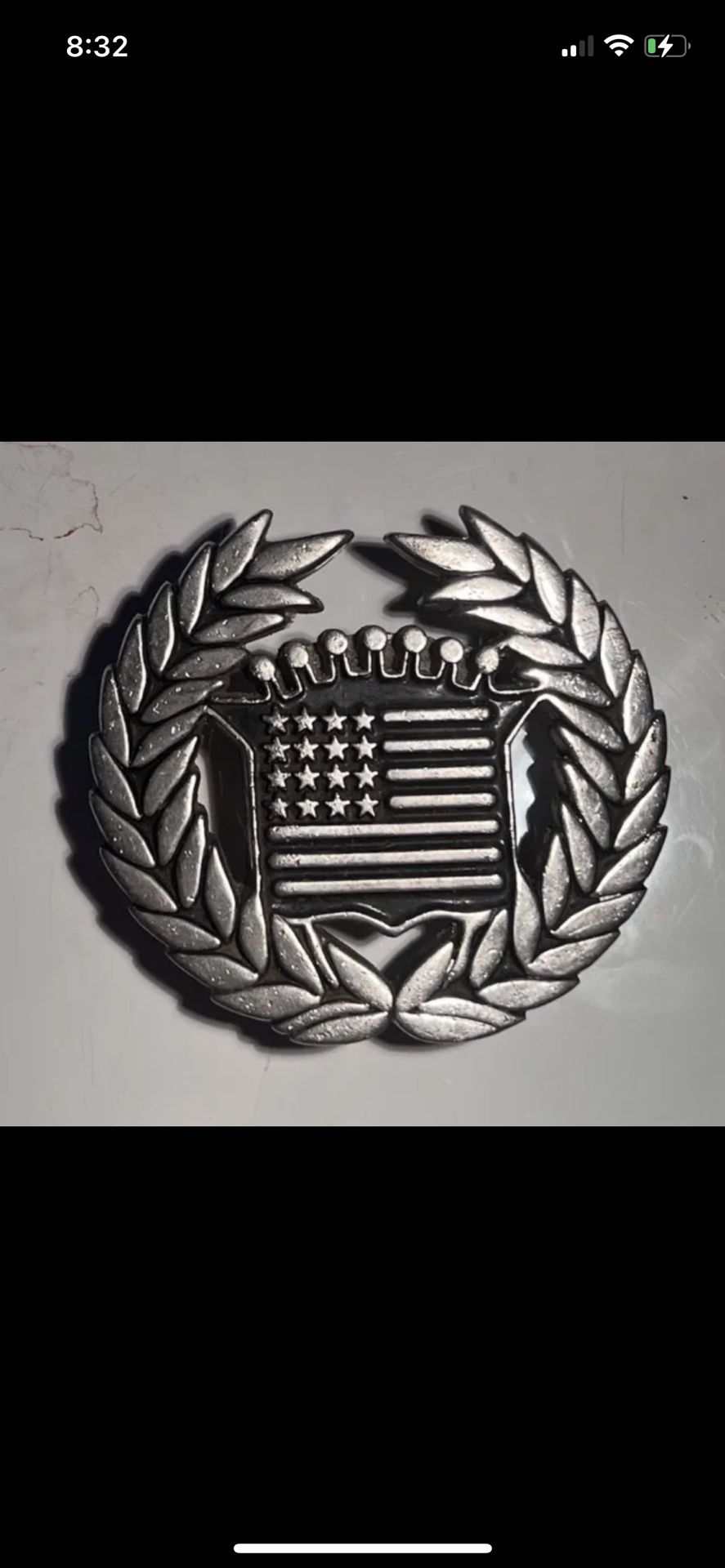 VTG FAMOUS Stars Stripes 8387 Belt Buckle Travis Barker Cadillac Design