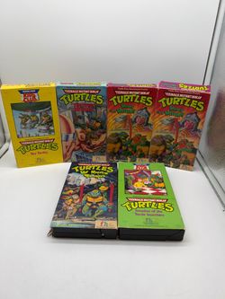 Teenage Mutant Ninja Turtles VHS Lot of 6