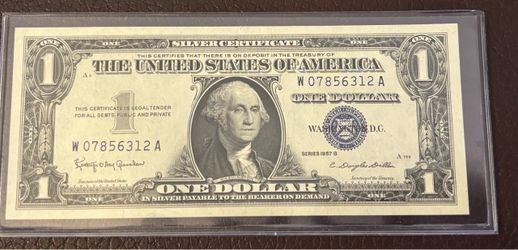 $1 1957 B. Vintage banknote USA.
