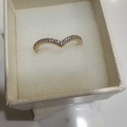 14K Gold Heart Ring Size 7 1/2