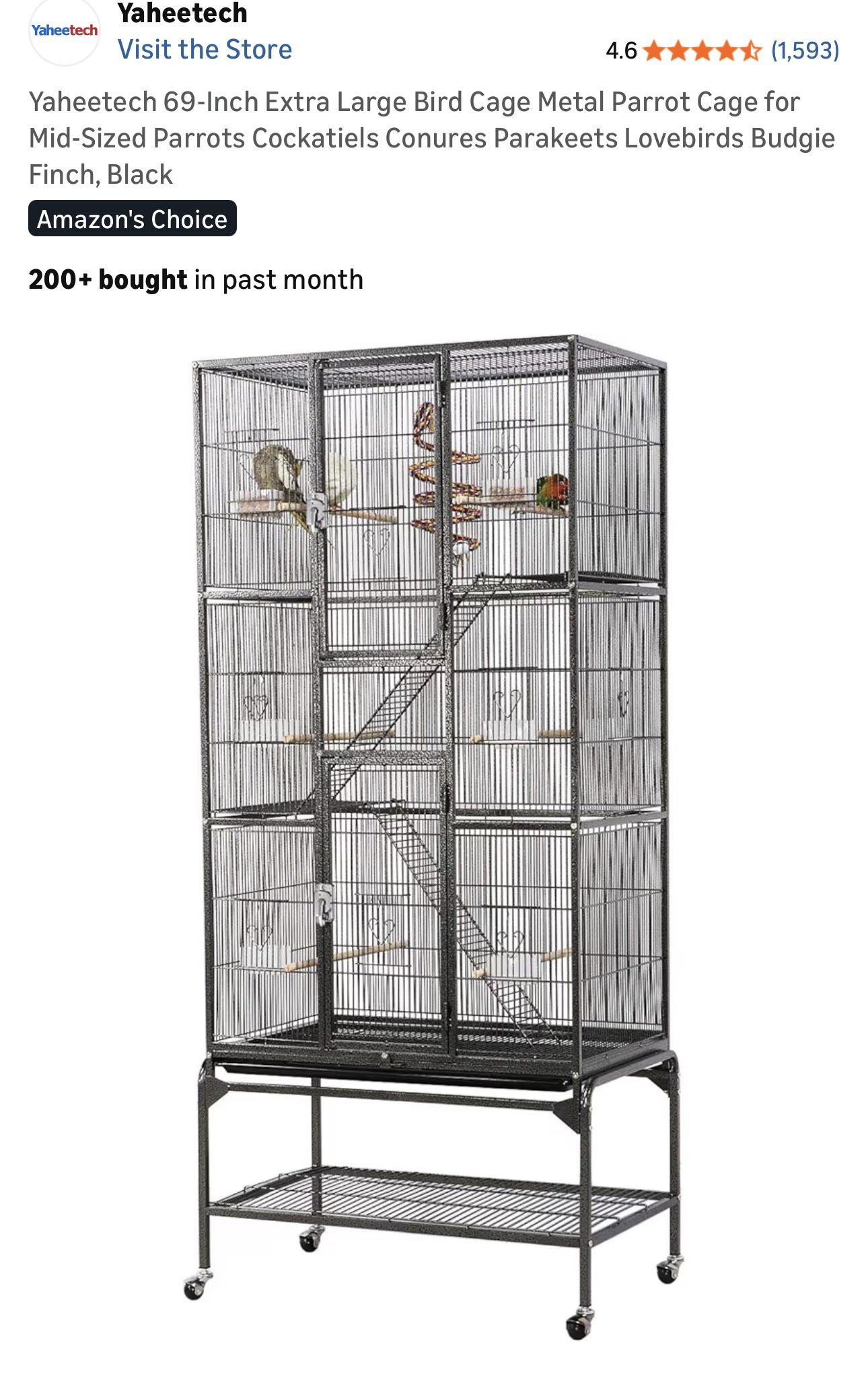 Large Bird Cage Metal