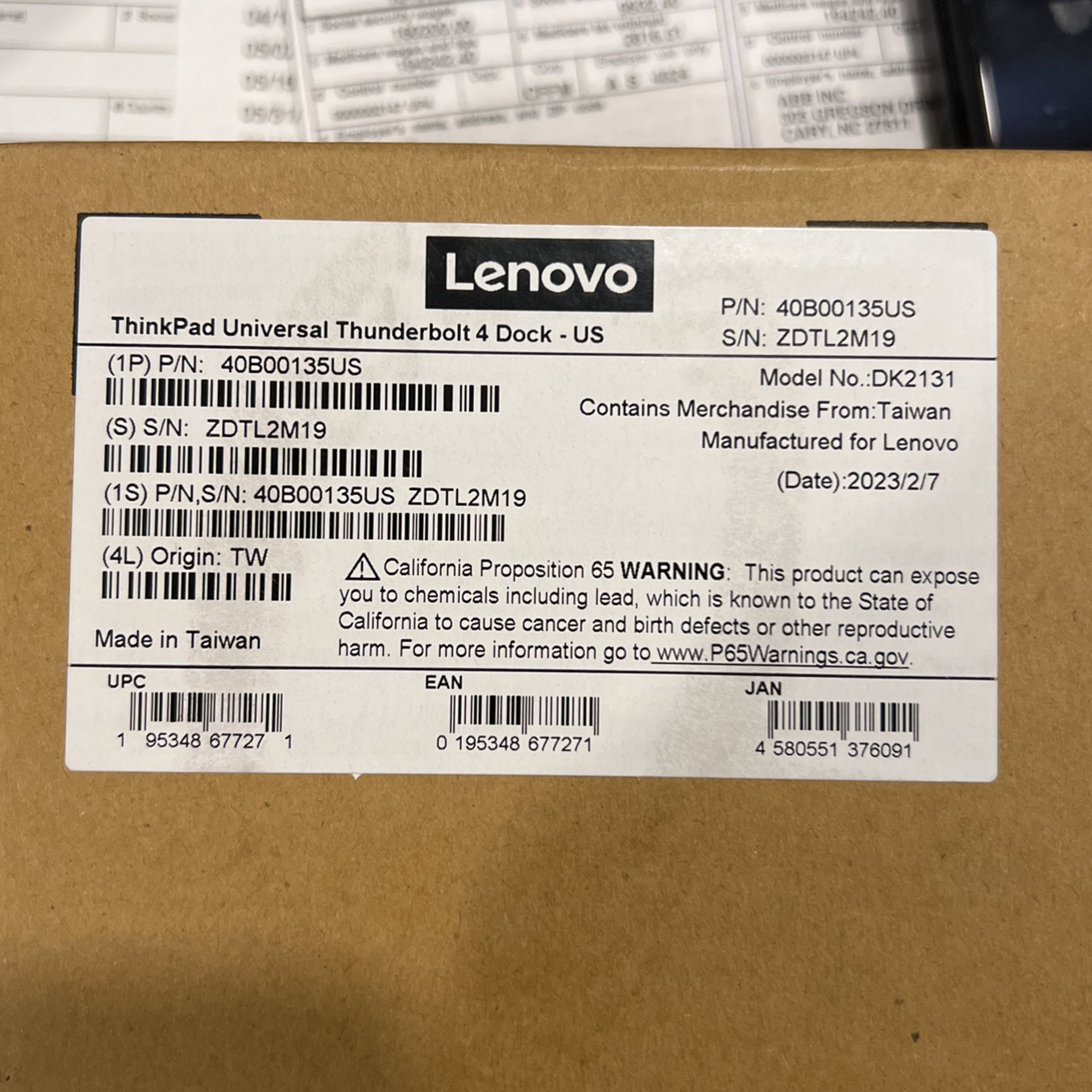 Lenovo ThinkPad universal Thunderbolt 4 Dock 
