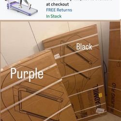 Folding Walking Pad with 12% Incline/RGB Light/Dual Screen Display, 3.5HP Treadmills for Home, Portable Walking Pad Treadmill with Handle Bar and 4 Ad