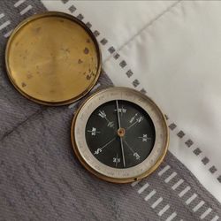 Vintage brass compass