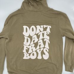 Barstool Sports Hoodie Don’t Date Frat Guys Plan Bri Uncut Podcast Merch *NEW*