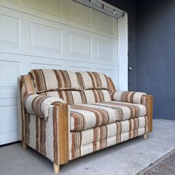 Vintage Retro Striped 1970s Loveseat •FREE DELIVERY•