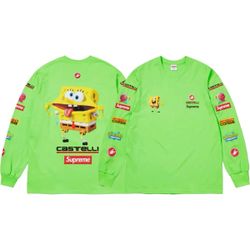 Supreme SpongeBob Castelli Racing Longsleeve Tee 