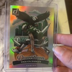2025 Panini Donruss Saquon Barkley Downtown! #7 Philadelphia Eagles