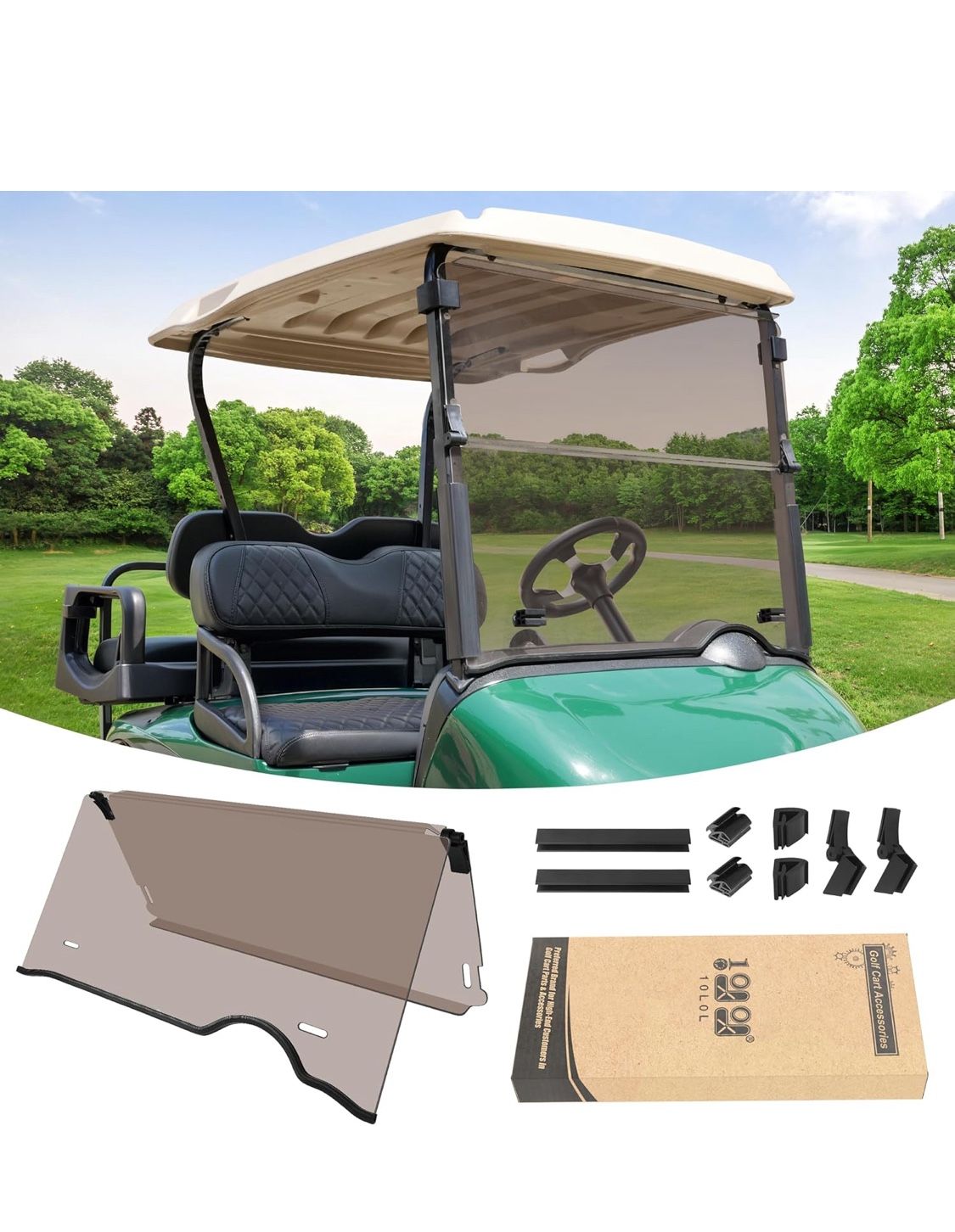 10LOL Golf Cart Windshield