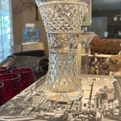 Waterford Glandore Flower Vase 6" Elegant Vintage Crystal