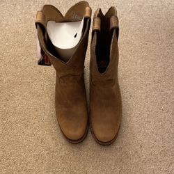 Justin Boot Company Tan Gaucho WorkBoot  Leather Men’s Size 9