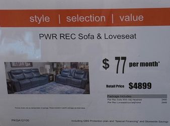 Leather couch and loveseat. Barely two years old
