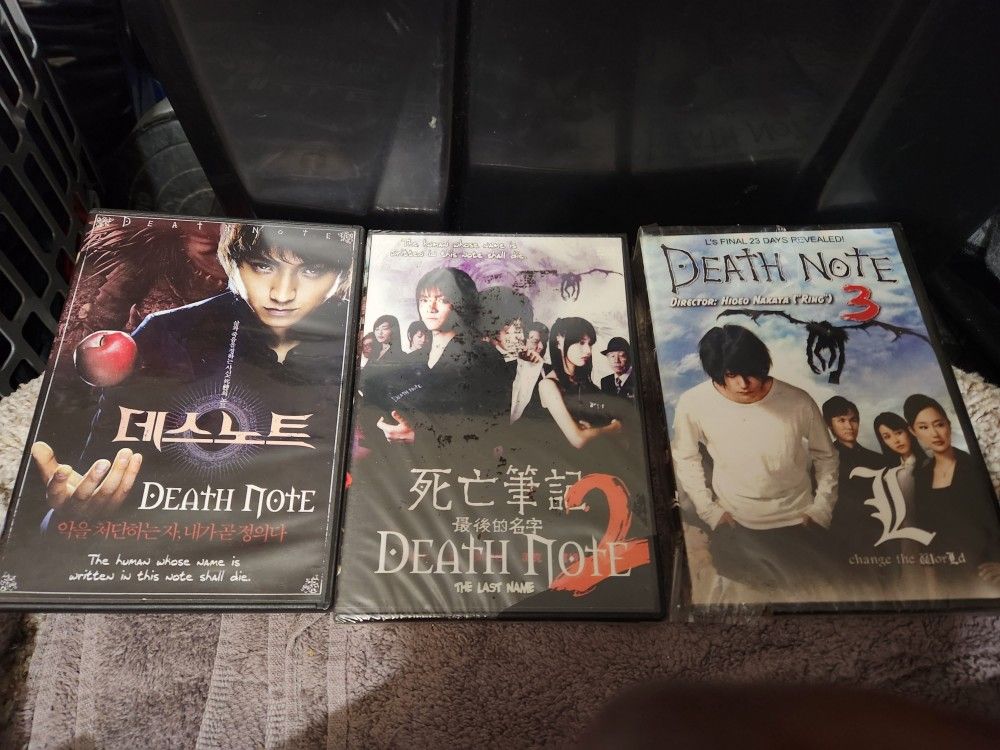 japanese death note dvds