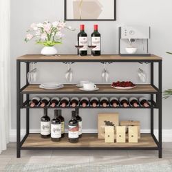 New Industrial Wine Cart Table 