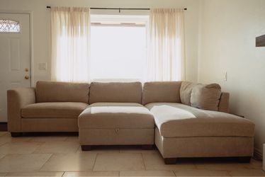 Thomasville Sectional Couch with Ottoman