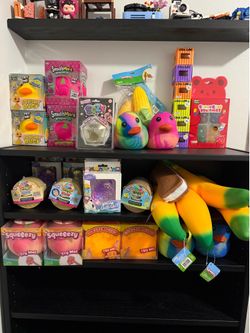 Squeeezy, SmushMart, and Squishy Duck Toy Lot