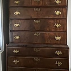 ANTIQUE ARMOIRE CEDAR LINED CHEST