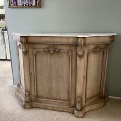 Marble Top Antique Cabinet 
