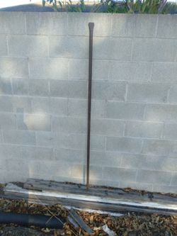 6 foot rigging bar / pry bar beek on one end and a point on the other end .$50 obo