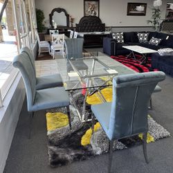 6PC Glass Dining Table Set 🚚FREE Delivery In Fresno🚚