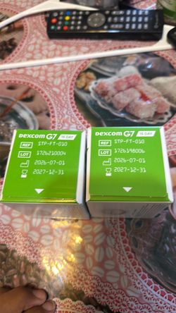 Dexcom G7 15 Day CGM Sensors – 2 Boxes