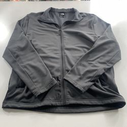 The North Face Men's Size Medium Black Graphite Full Zip Up Outdoor Coat Jacket