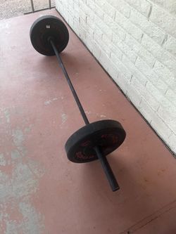 Olympic Weight Bar w/ Plates