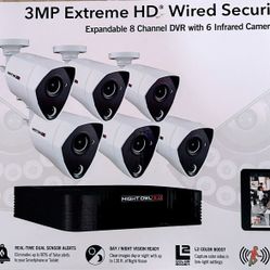 Night Owl Night Vision 3MP-8 Channel Video Security DVR Camera with Wired Infrared- $250 -Brand New Box/ Never Opened (*LOCAL ONLY*)
