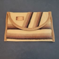 Clutch Purse - Vintage 1970's Fabric and Jure
