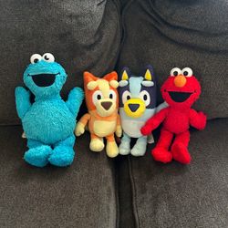 Mini Elmo Toy And Blue Toy