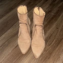 Alexandre Birman Tan Ankle Boots
