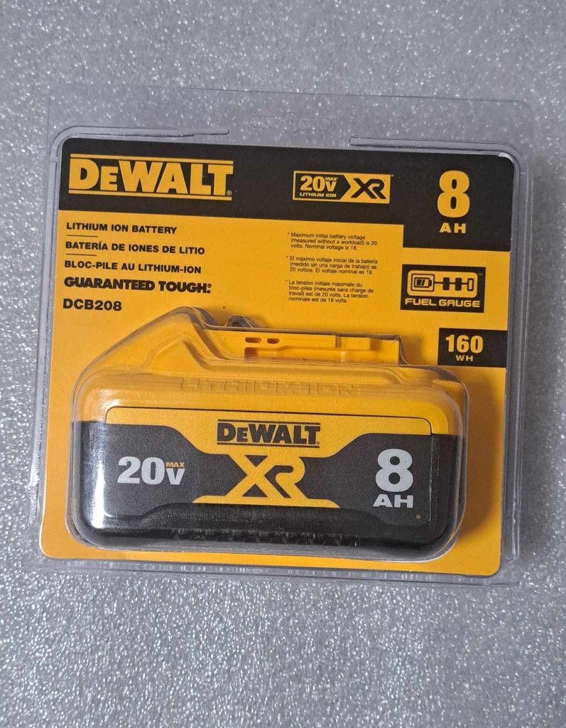 DEWALT 20V BATTERY HIGH CAPACITY 8.0 NEW SEALED