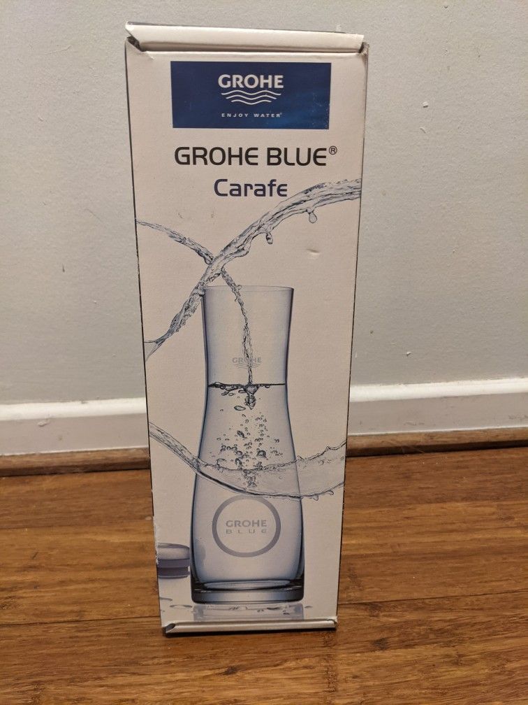 Grohe Blue Glass Carafe $25 Pick Up Only