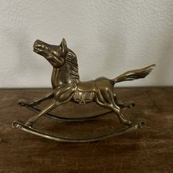 Brass Rocking Horse 